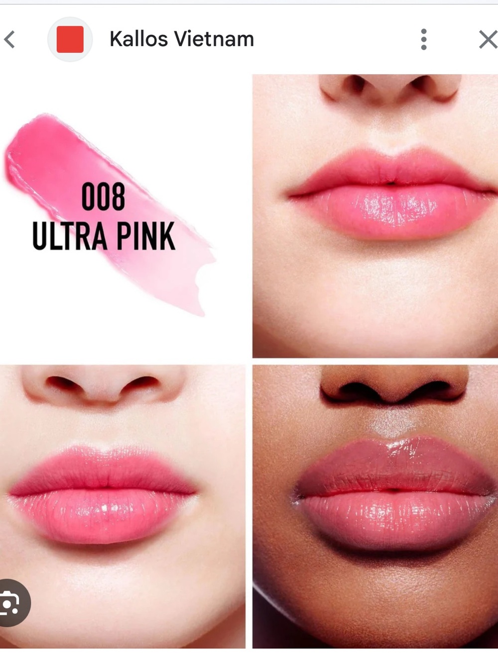 Dior Lip Tint in Ultra Pink (008)